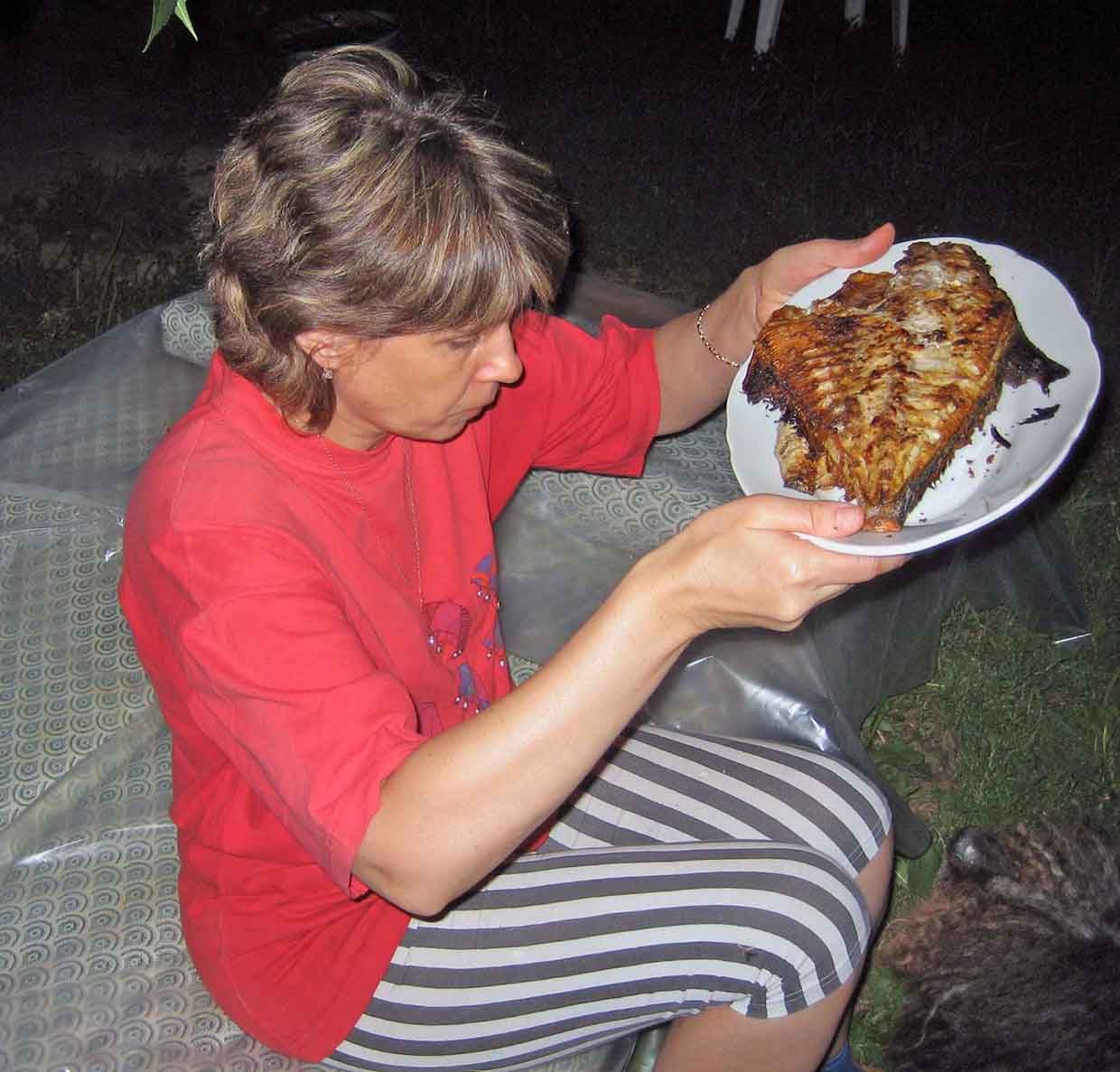 У Клюшниковых на даче